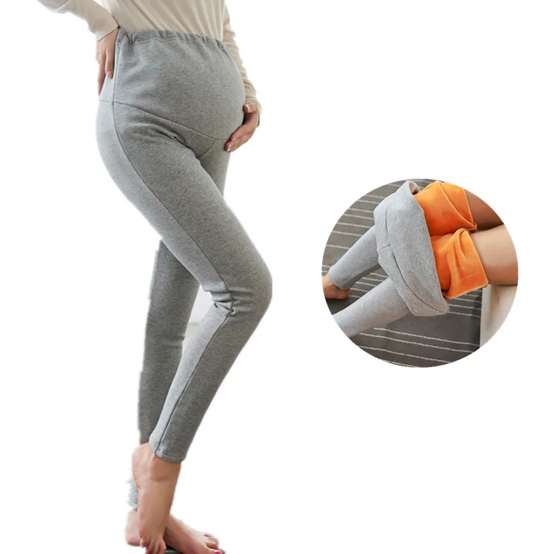 

Maternity legging Adjustable High Elastic maternity leggings pregnant clothes pants for women winter thickening maternity pants