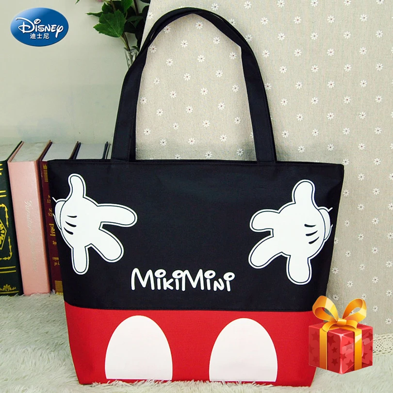 

Disney 2019 Fashion Messenger Bag Mickey Minnie Totes Canvas Bag Ladies Cartoon Clutch Female Handbag Shopping Bag
