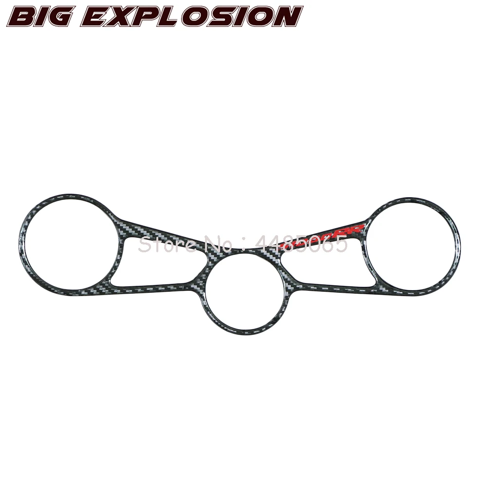 

Motorcycle Sticker 3D Motorcycle Carbon Fiber Stickers Top Triple Clamp Yoke Motocross Sticker Case for BMW S1000RR 2015-2017