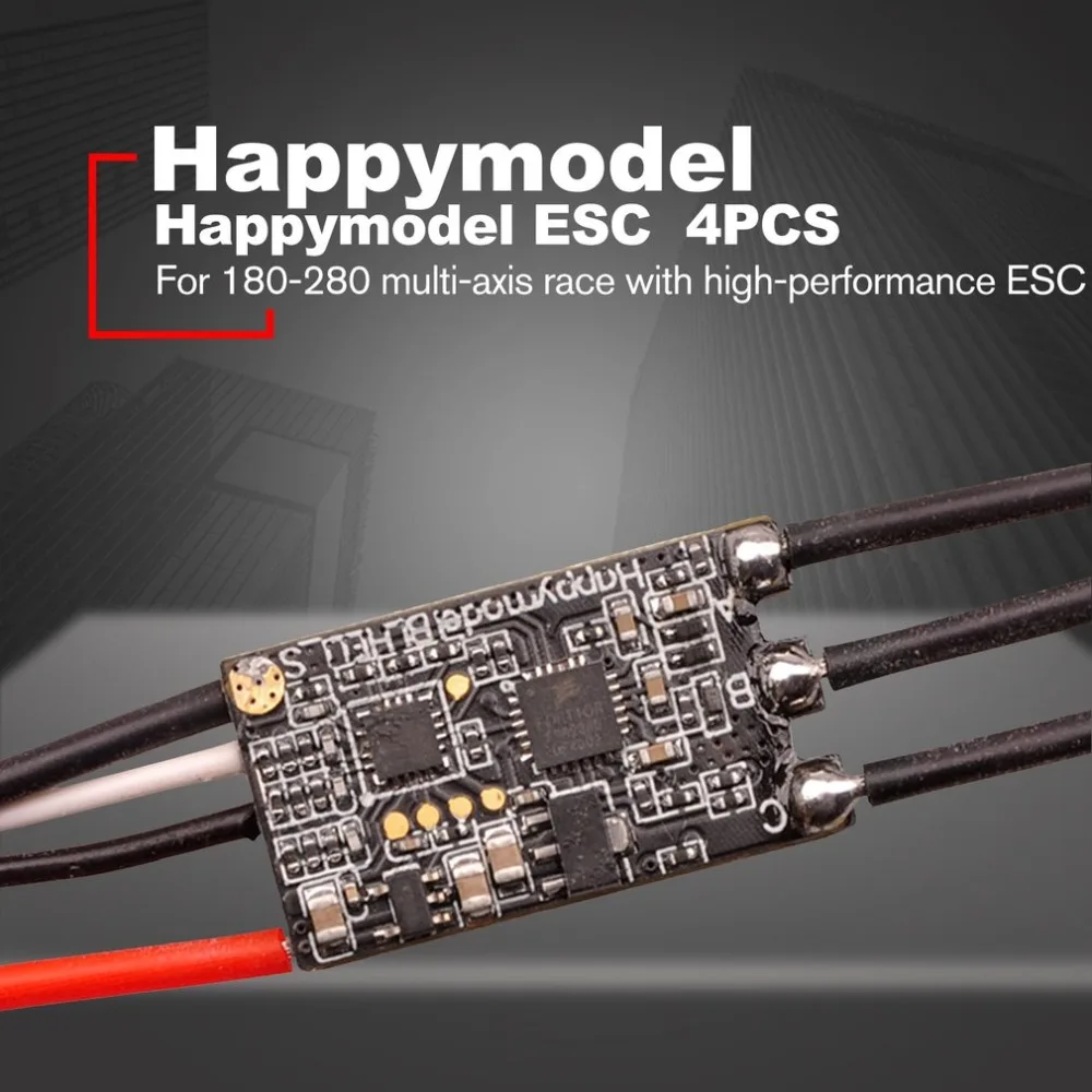 

4PCS Happymodel XS25A BLHELI_S ESC Burst Support Multishot Suitable for 180mm to 280mm FPV RC Racing Drone