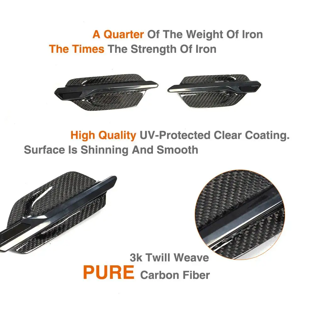 Günstig Carbon Fiber Racing Fender Air Intake Flow Vents Trimmt für BMW 2 Serie F87 M2 Basis Coupe 2 Tür 2016 2017