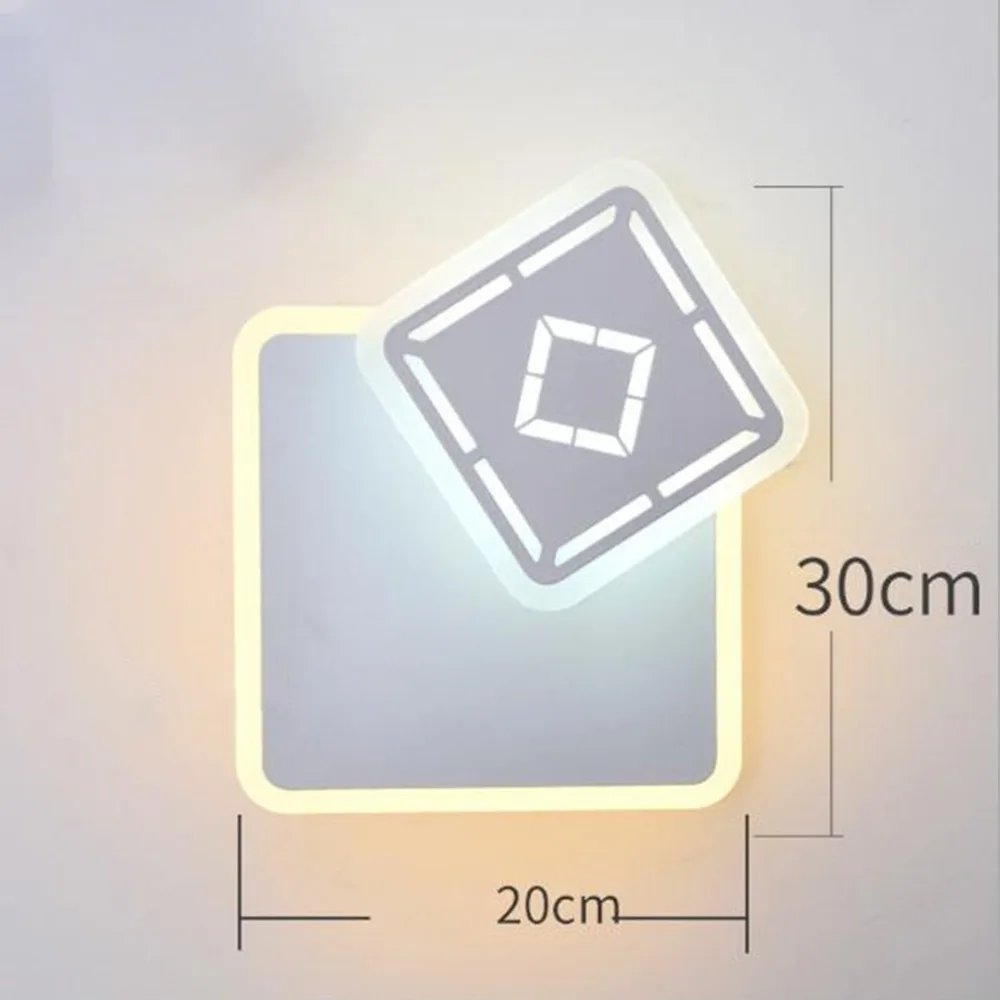 

LED Revolving Wall Lamp Simple Hotel Room Lamps 2 Layers