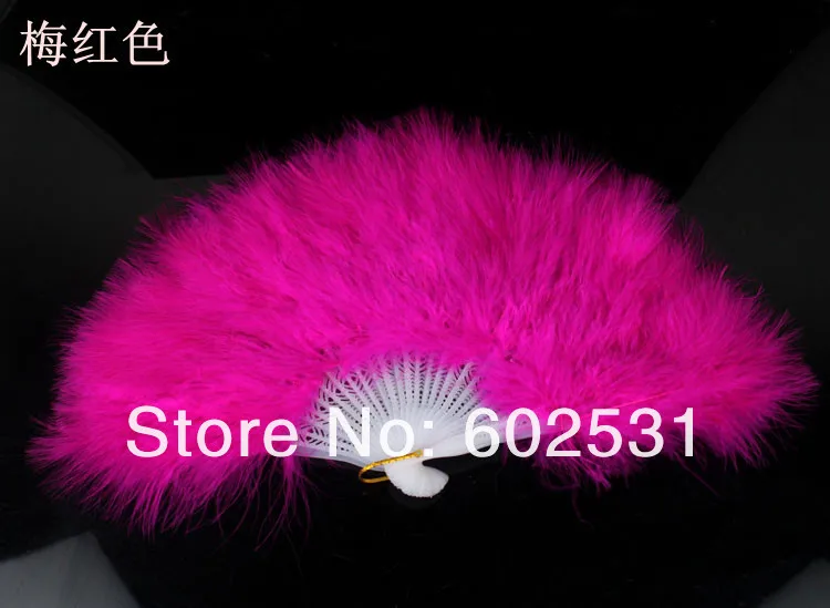 SPR- цена 5 шт./партия смешанный костюм красочный веер из перьев танцевальный костюм аксессуары для празднования Хеллоуина - Цвет: Hot Pink