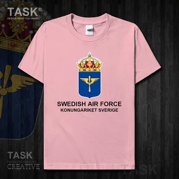 

Air Force Sweden Sverige Swedish Swede SE SWE new Tops Short sleeve t shirt casual jerseys Fashion Army Tactical Military 01
