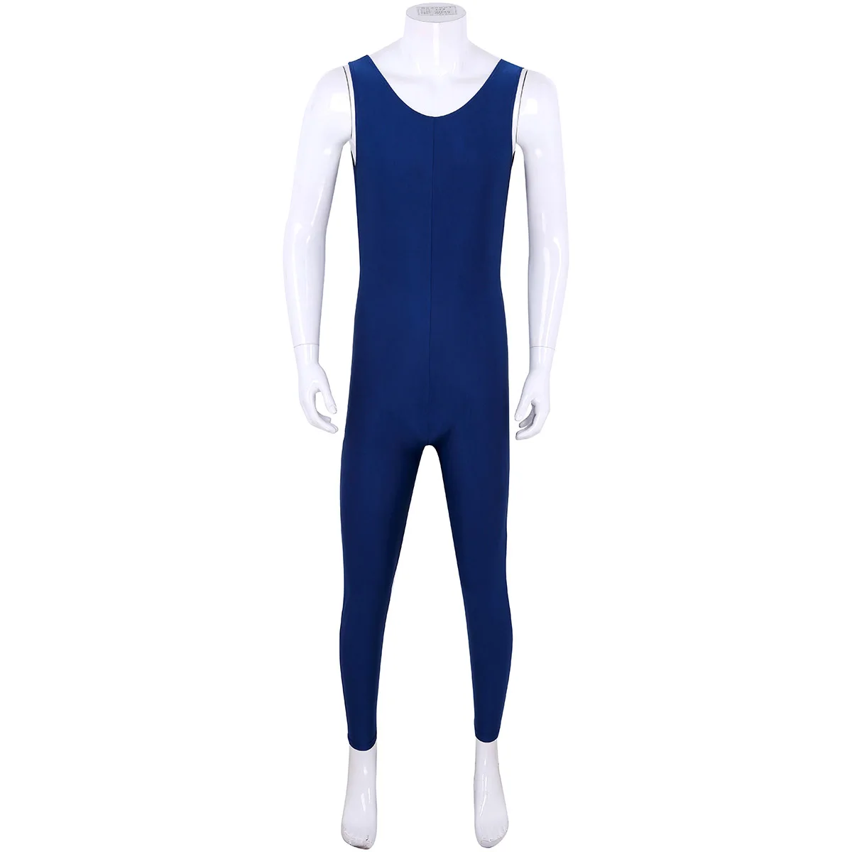 Men ballet Leotard Dance bodysuit Well Fit Gymnastic leotard One Piece Scoop Neck Sleeveless Skin-Tight Vest Unitard Bodysuit