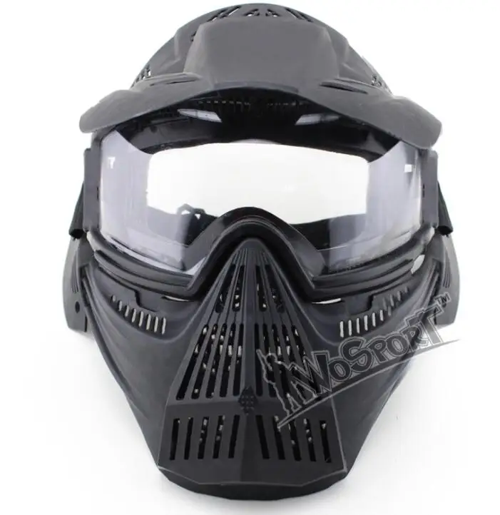 Tactical Outdoor Lens Mask Breathable Full Face Mask CS Hunting