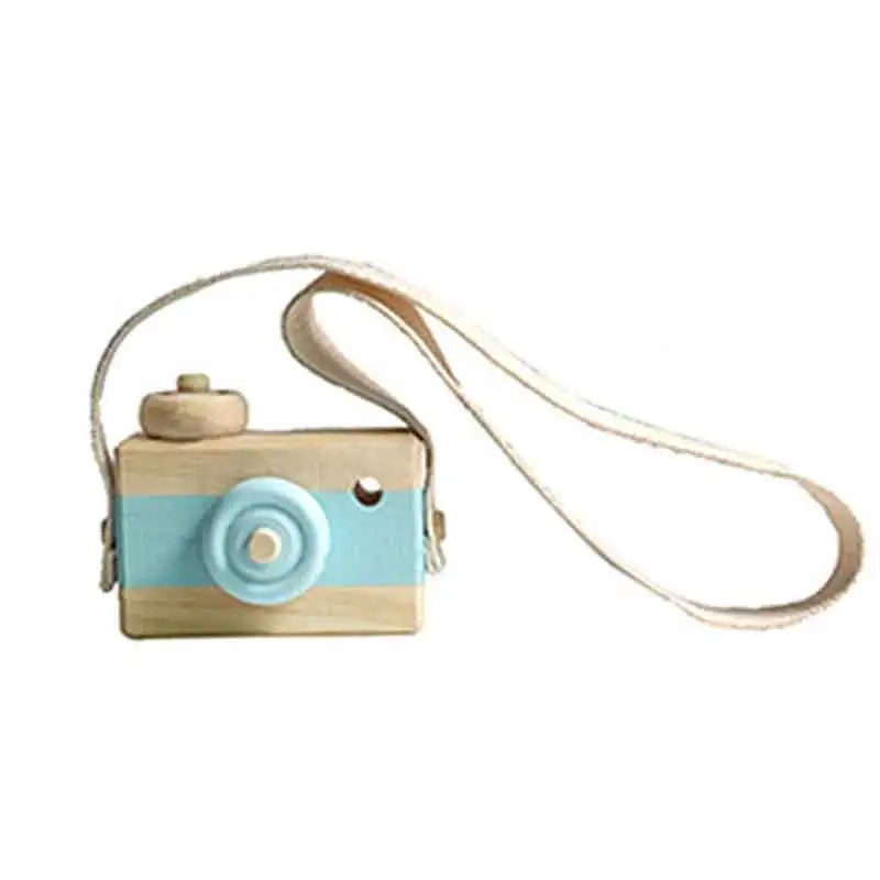 Cute Nordic Hanging Wooden Camera Toys Kids Toys Gift 9.5X6X3cm Room Decor Furnishing Articles Christmas Gift Wooden Toy 16