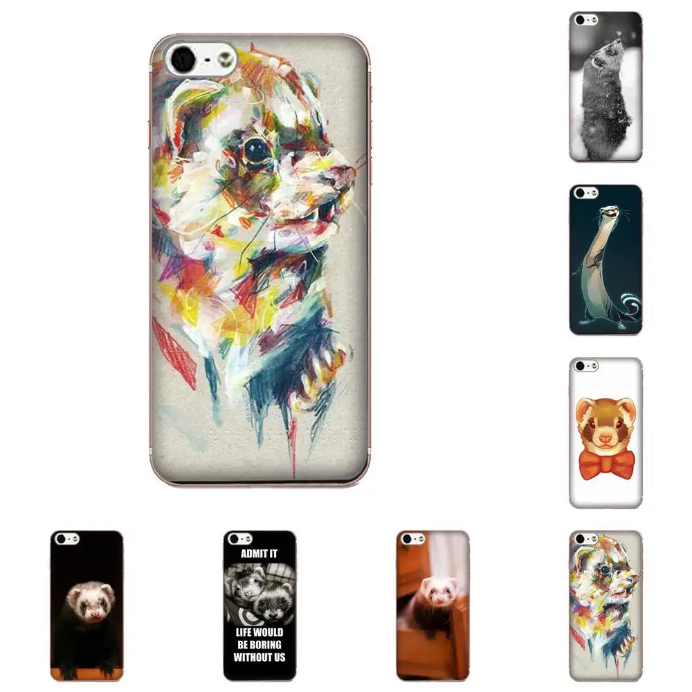 

Colourful Design Cell Phone Case Ferret For Xiaomi Mi3 Mi4 Mi4C Mi4i Mi5 Mi 5S 5X 6 6X A1 Max Mix 2 Note 3 4