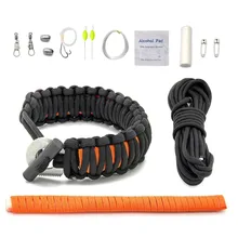 The Friendly Swede Adjustable Premium Paracord Bracelet with fishing Wilderness survival tool 