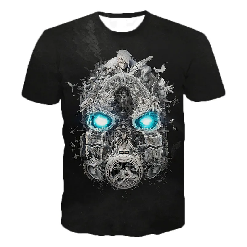 

2019 Summer Fashion Casual New Game Borderlands 3 T-Shirts Newest 3D Print Popular Game Borderlands 3 T-Shirt Men Women Tops