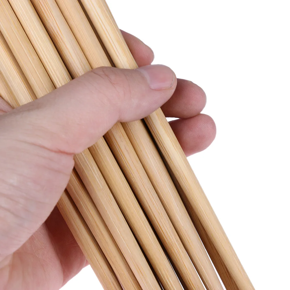 3 пары, натуральные бамбуковые деревянные палочки для еды, здоровые китайские карбонизации, многоразовые кухонные палочки для суши, посуда, палочки для суши