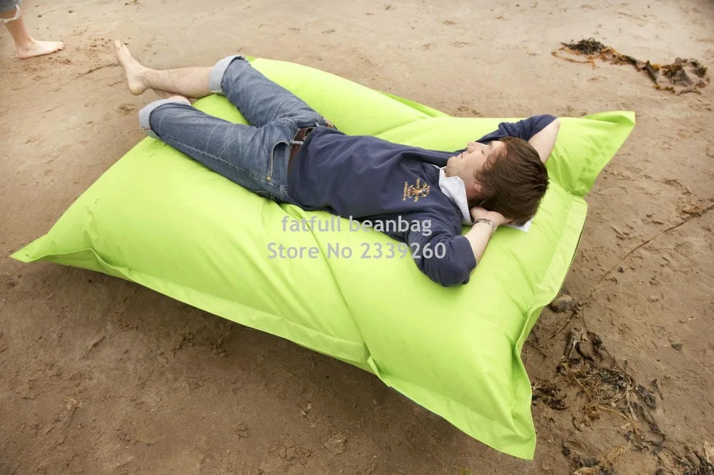 Чехол только без наполнителя-желтое и зеленое уличное кресло для сна, Крытый расслабляющий диван-мешок