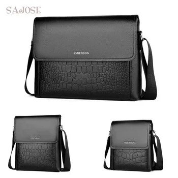 

Crossbody Bags For Men PU Leather Shoulder Bag Fashion Alligator Men's Messenger Bags Male High Quality 3 Sets Business Handbag