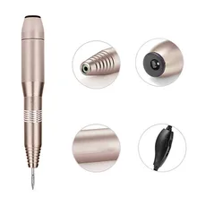 12 Вт электрическая дрель для маникюра, оборудование для маникюра, инструменты для педикюра, акриловая серая электрическая дрель для ногтей, набор ручек