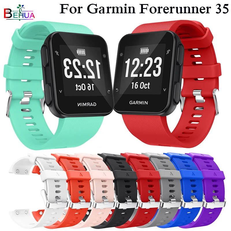 Bracelet de montre Compatible avec Garmin Forerunner 35, Silicone -  Multicolore