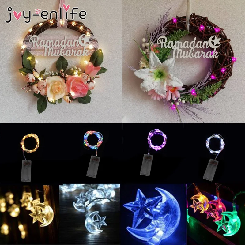 2019 Ramadan Decoration Wreaths Decoration Led Light Strip ...