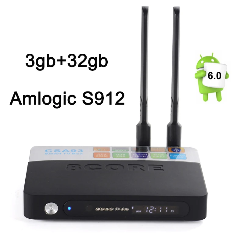Prix pour Date Amlogic S912 Android TV BOX CSA93 3 GB 32 GB lecteur Multimédia 2.4G & 5.8G Double wifi BT4.0 Gigabit Lan Android 6.0 4 k smart tv boîte Prix pour Date Amlogic S912 Android TV BOX CSA93 3 GB 32 GB lecteur Multimédia 2.4G & 5.8G Double wifi BT4.0 Gigabit Lan Android 6.0 4 k smart tv boîte