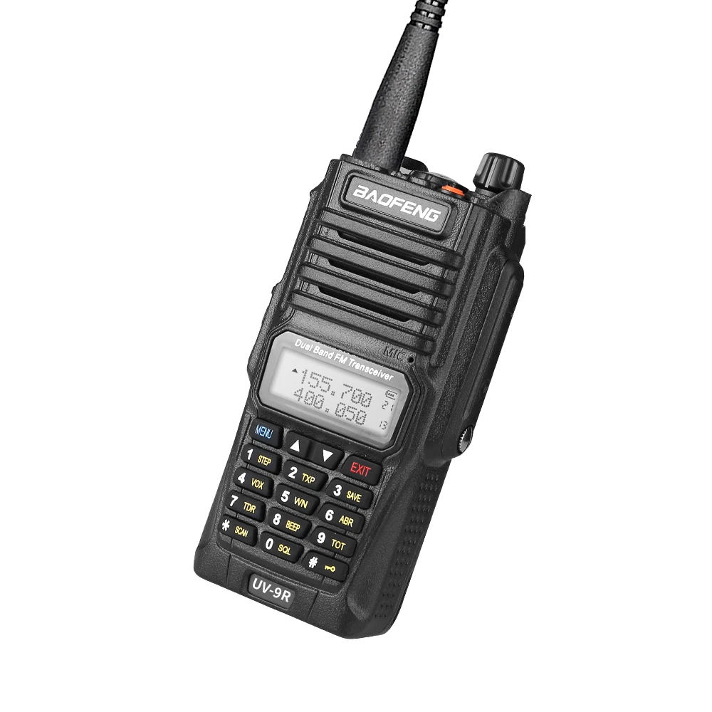 Baofeng UV-9R плюс влагонепроницаемые Walkie Talkie двухстороннее радио Двухдиапазонный портативный 10 км дальний UV9R CB Ham портативное радио