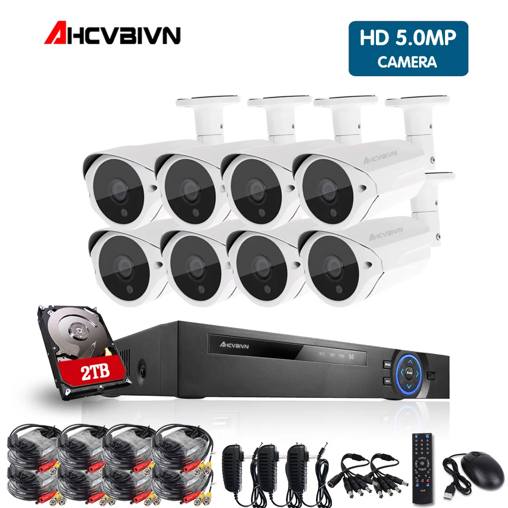 

8 Channel CCTV system AHD 4MP DVR with 8PCS Super HD 4MP Security camera System 4MP 36 LEDs camera video surveillance kit
