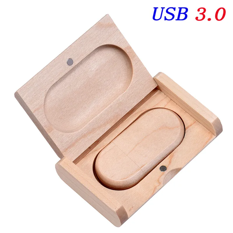JASTER USB 3,0 фотография подарок внешний накопитель 4 ГБ/8 ГБ/16 ГБ/32 ГБ/64 ГБ(более 10 шт. бесплатный логотип)+ коробка - Цвет: maple usb box