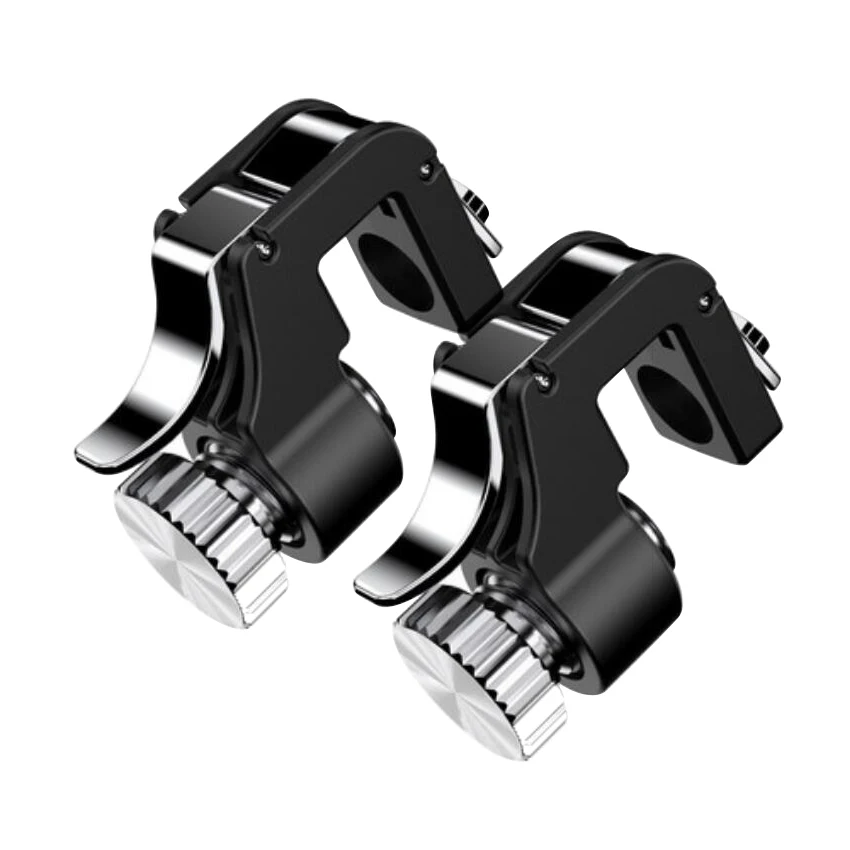 Goede 2 stks Metal Game Trigger Mobiele Telefoon Mobiele Controller Fire Knop Gamepad L1R1 Doel Sleutel Joystick Voor PUBG voor iphone