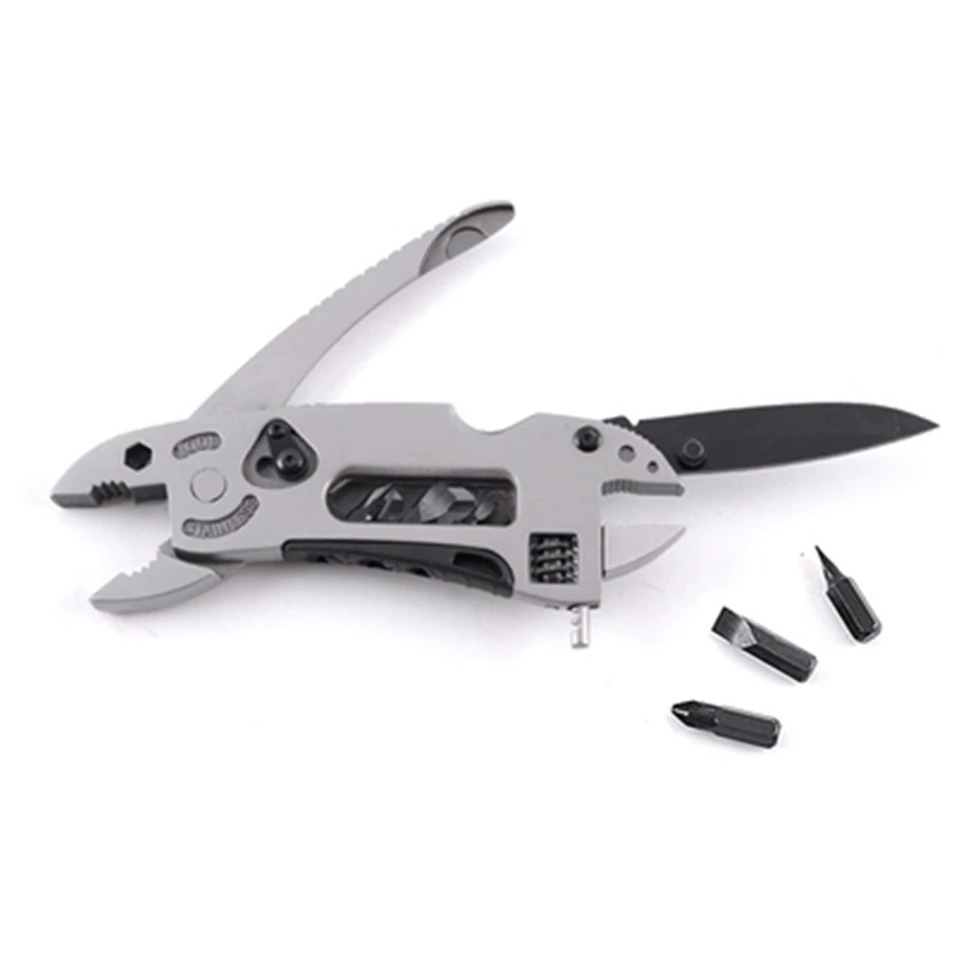 Outdoor Multitool Pliers Pocket Knife Screwdriver Set Kit Adjustable
