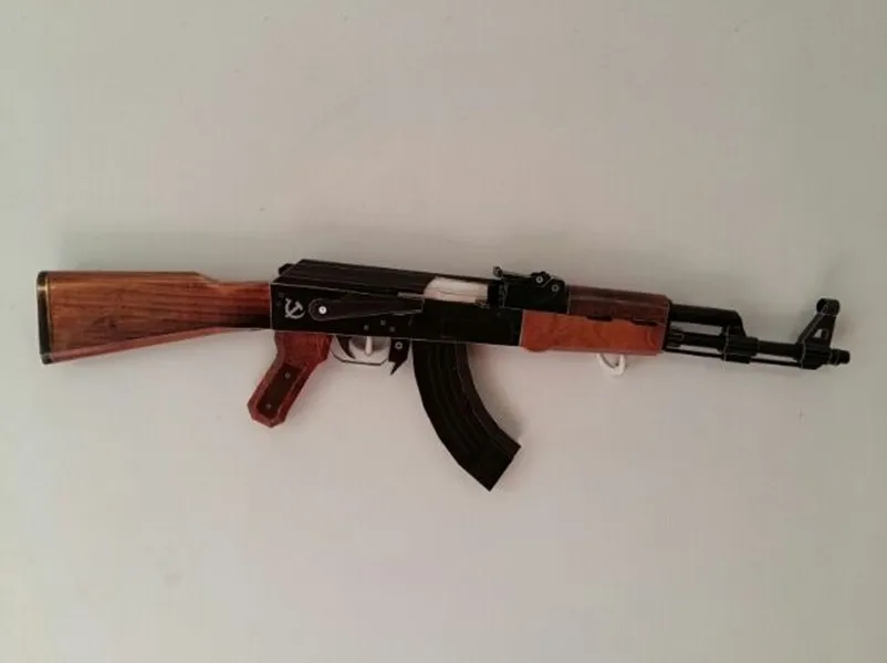 AK47 Lifesize Штурмовая винтовка ремесло может демонтировать Magzine 3D бумажный модельный комплект