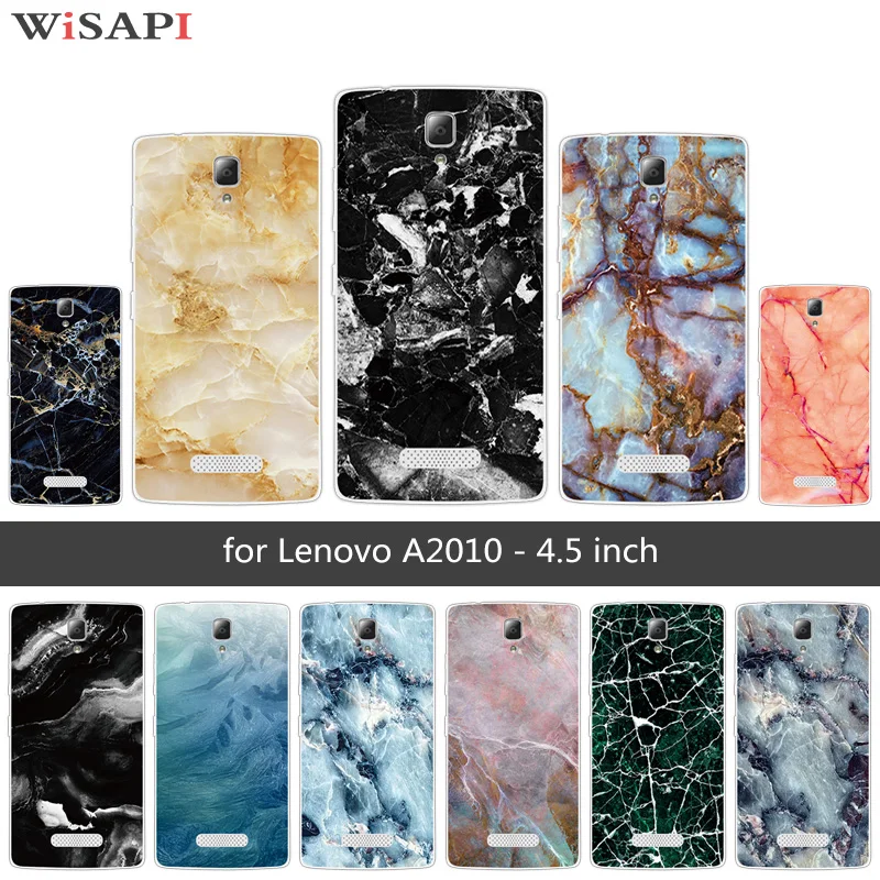 for Lenovo A2010 Marb Phone Case Transparent TPU Soft 4.5inch For A 2010 Cover GEL Silicone Coque Capa |