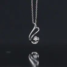 LASAMERO Halo 0.047CT 18k Gold Round Cut Square Center Pave Set Natural Diamond Pendant Necklace Chain Women Fine Jewelry