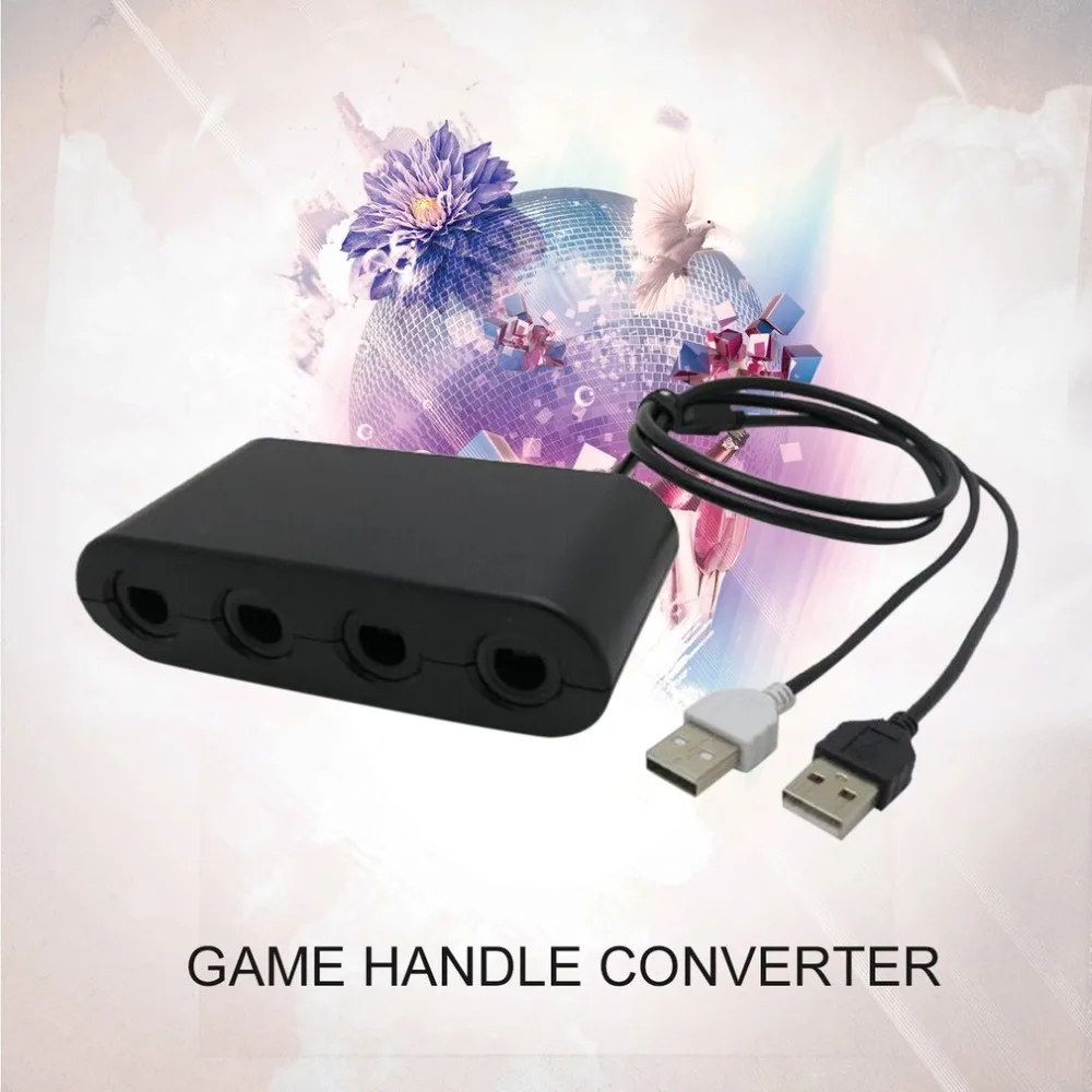 4 порта для USB GameCube контроллер, адаптер, конвертер для nintendo для wii U Super Smash Bros ПК USB ПК к NGC