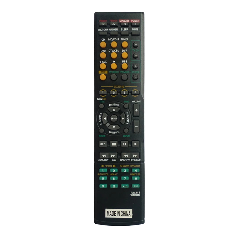 Пульт дистанционного управления для усилителя yamaha WN058100 RX-V363BL RAV283 YHT391BL YHT-390 YHT590 |