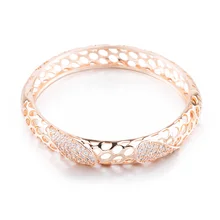 Emma Florence Luxury New Fashion Gold-color Chain Link Bracelet for Women Ladies Shine Cubic Zircon Crystal Jewelry Woman Gift
