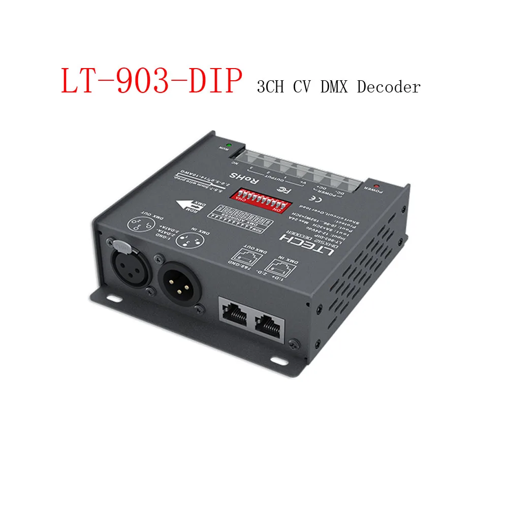 LTECH LT 903 DIP 3CH контроллер dmx Вход Напряжение 12 24Vdc|Контролеры RGB| |