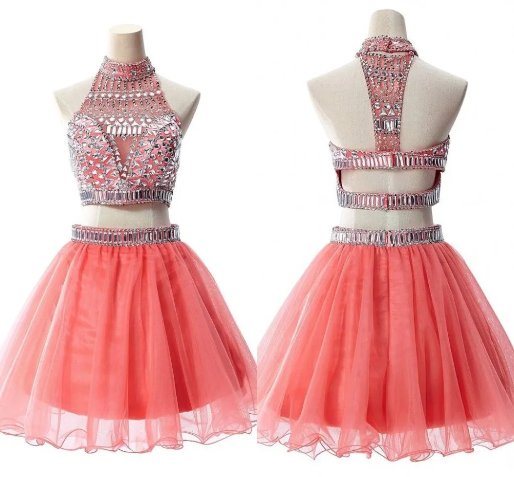 Real Photos Two Piece Short Homecoming font b Cocktail b font font b Dresses b font