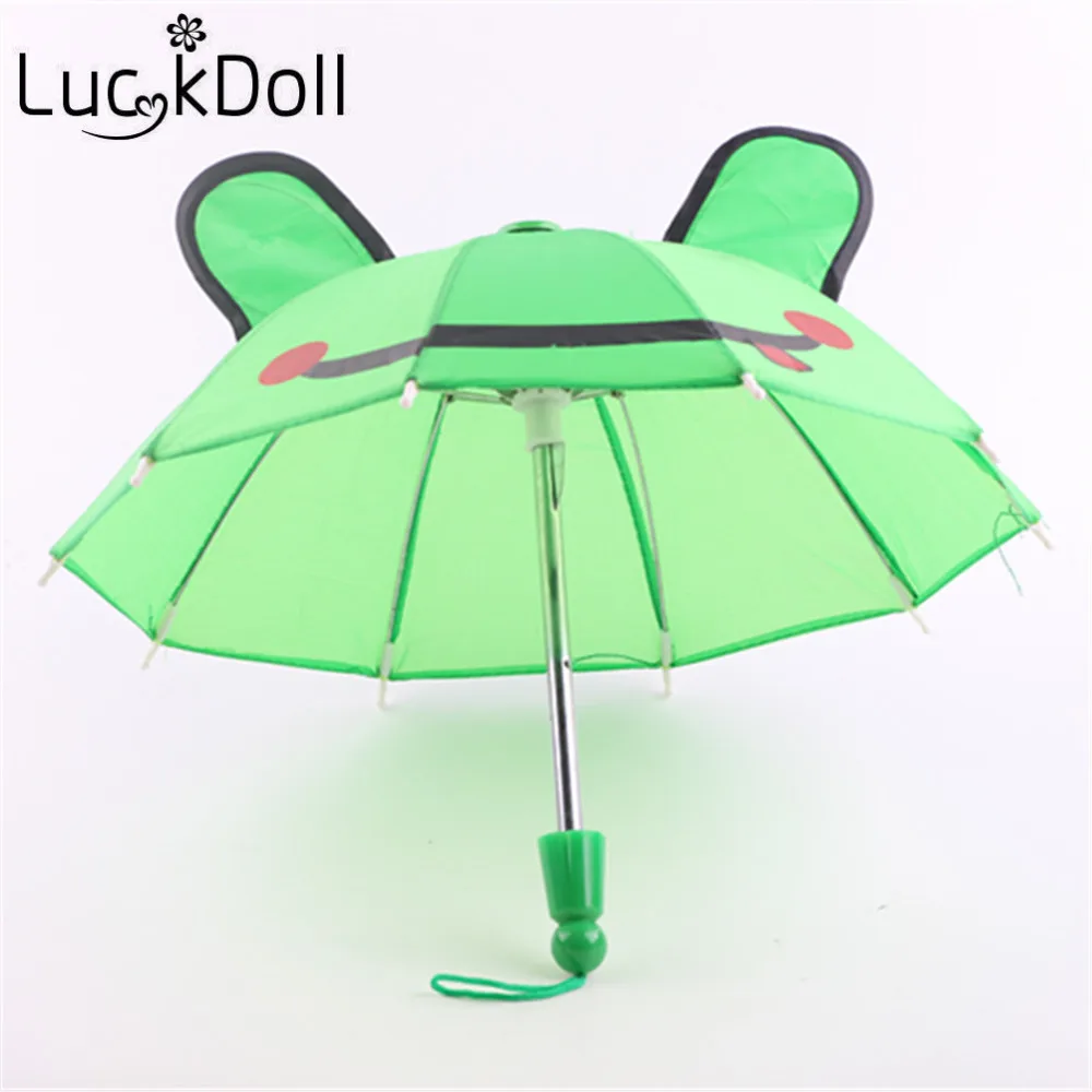 Милые Красочные Зонты LUCKDOLL подходят для 18 дюймовых фотоигрушек девочек