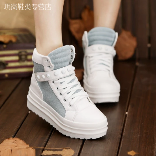 Canvas shoes platform Clearance