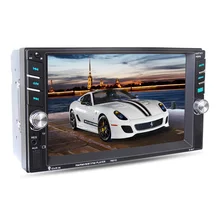 Новый 2 дин Радио игрока Авторадио 6.6 “HD сенсорный экран Bluetooth заднего вида Камера Стерео FM/MP3/ MP5/Audio/USB Авто Электроника