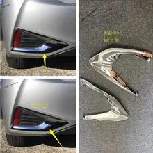 Yimaautotrims Esterno Cromo Stile Luminoso Posteriore Fendinebbia Illumina la Lampada Della Copertura Della Pagina Trim 2 pz ABS Fit Per Toyota YARIS/ VITZ 2018 2019
