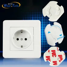 10pcs EU Stand Power Socket Cover Electrical Outlet Baby Child Safety Guard Electric Shock Proof Plugs Protector Rotate Cover 10pcs EU Stand Power Socket Cover Electrical Outlet Baby Child Safety Guard Electric Shock Proof Plugs Protector Rotate Cover