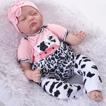 

Newborn Reborn Baby Doll Lifelike Handmade pink clothes Gift Dolls Gift 22''