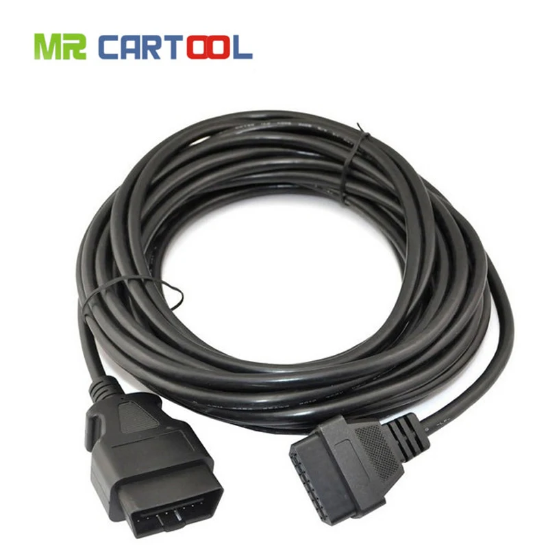16 контактный Удлинительный кабель Mr Cartool OBD2 штекер гнездо Разъем 10 м гнездо|obd2