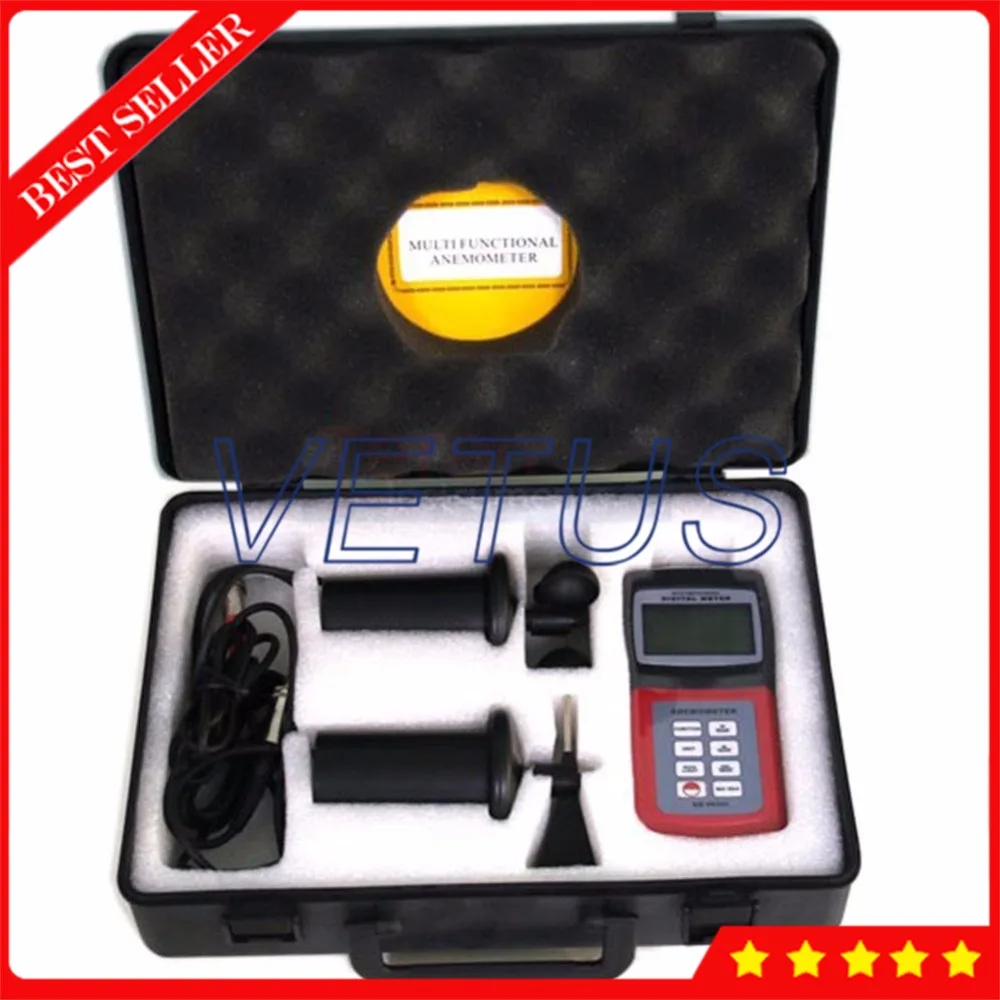 

Multifunctional Wind Speed Measuring Device 3-cup Probe Digital Anemometer with Air Flow Meter temperature instrument