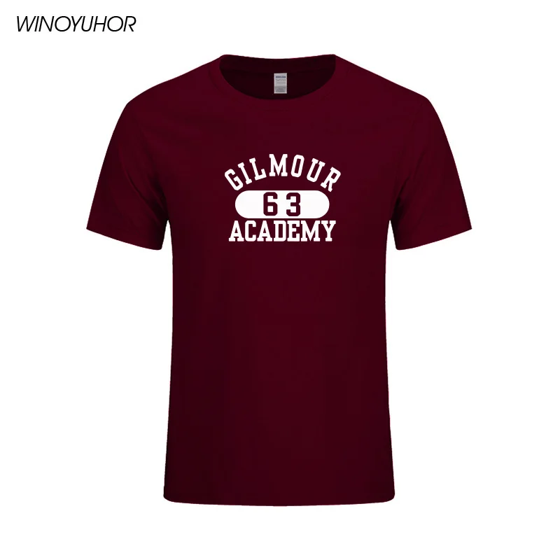 

Gilmour Academy 63 Printed Men's T-shirts Summer Short Sleeve Cotton T Shirts Man Brand Clothing Loose Tops Tee