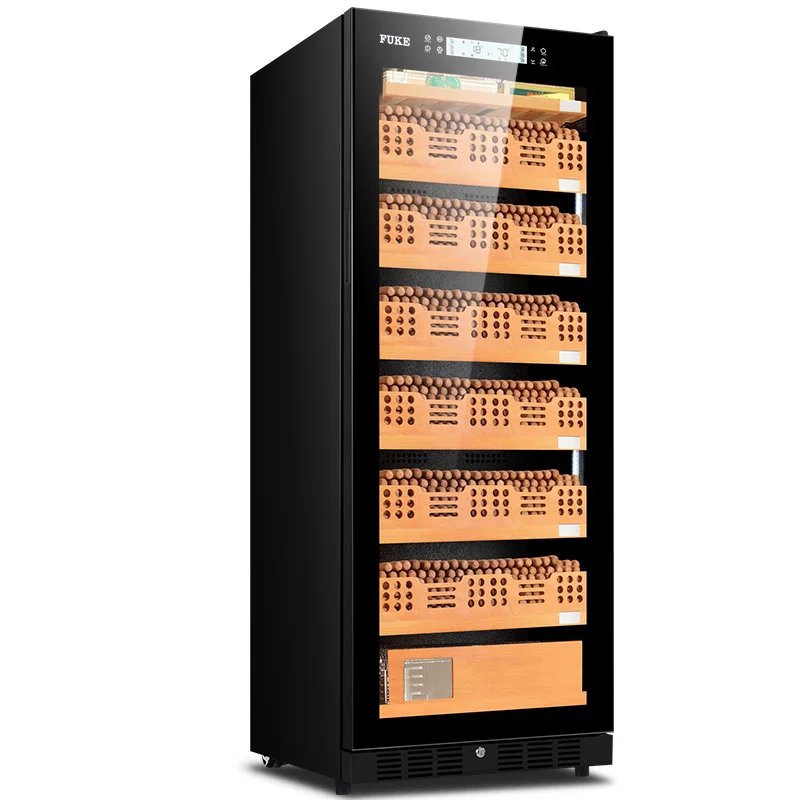 FUKE cigar cabinet led light humidor display large Wooden Cigar Cooler FK-168C2 | Дом и сад