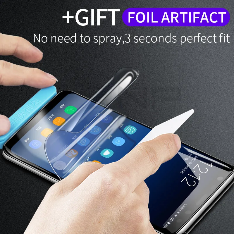 

ZNP 3D Full Cover Soft Protective Hydrogel Film For Samsung Galaxy S6 S7 Edge S8 S9 Plus Note 8 Note 9 Screen Protector Film