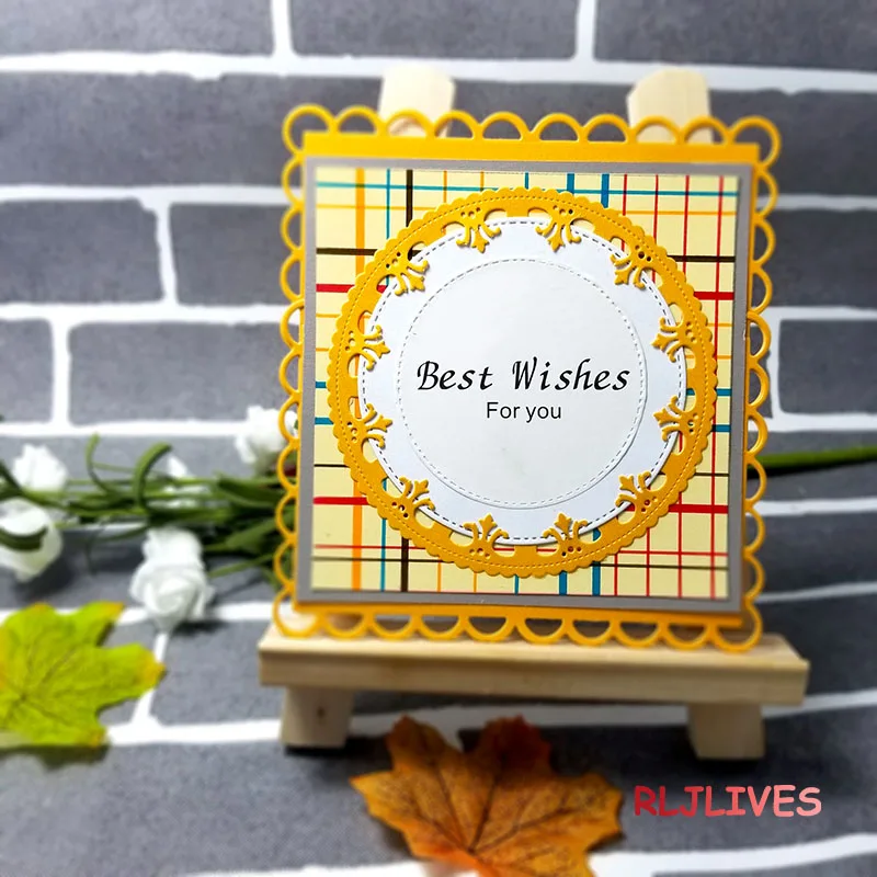 Doily штампы для резки металла DIY трафарет скрапбукинга бумаги ручной работы Альбом