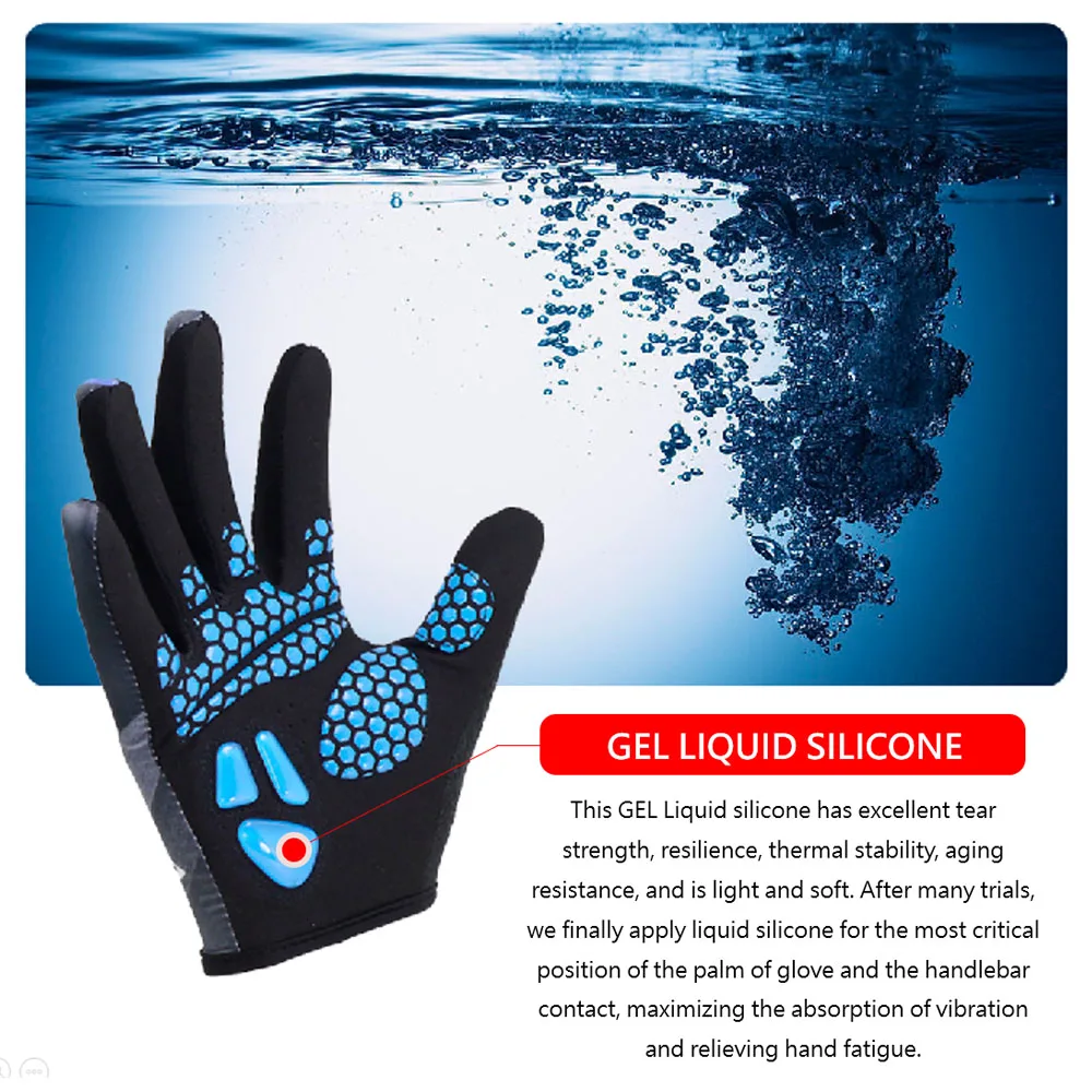 الدراجات الدراجة قفازات دراجة قفاز Guantes Ciclismo Luvas Bicicleta Mtb Bisiklet Eldiveni الرياضة هلام السائل الشتاء ل رجل