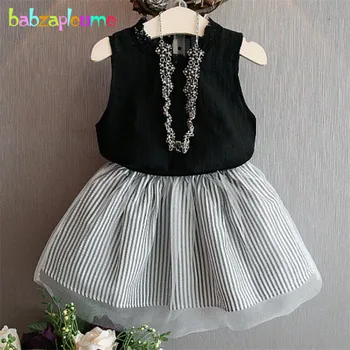 Set di vestiti per bambina per bambini abbigliamento per neonati gilet senza maniche + gonne 2 pezzi Set di abbigliamento moda Costume per bambini 0-7 anni BC1383