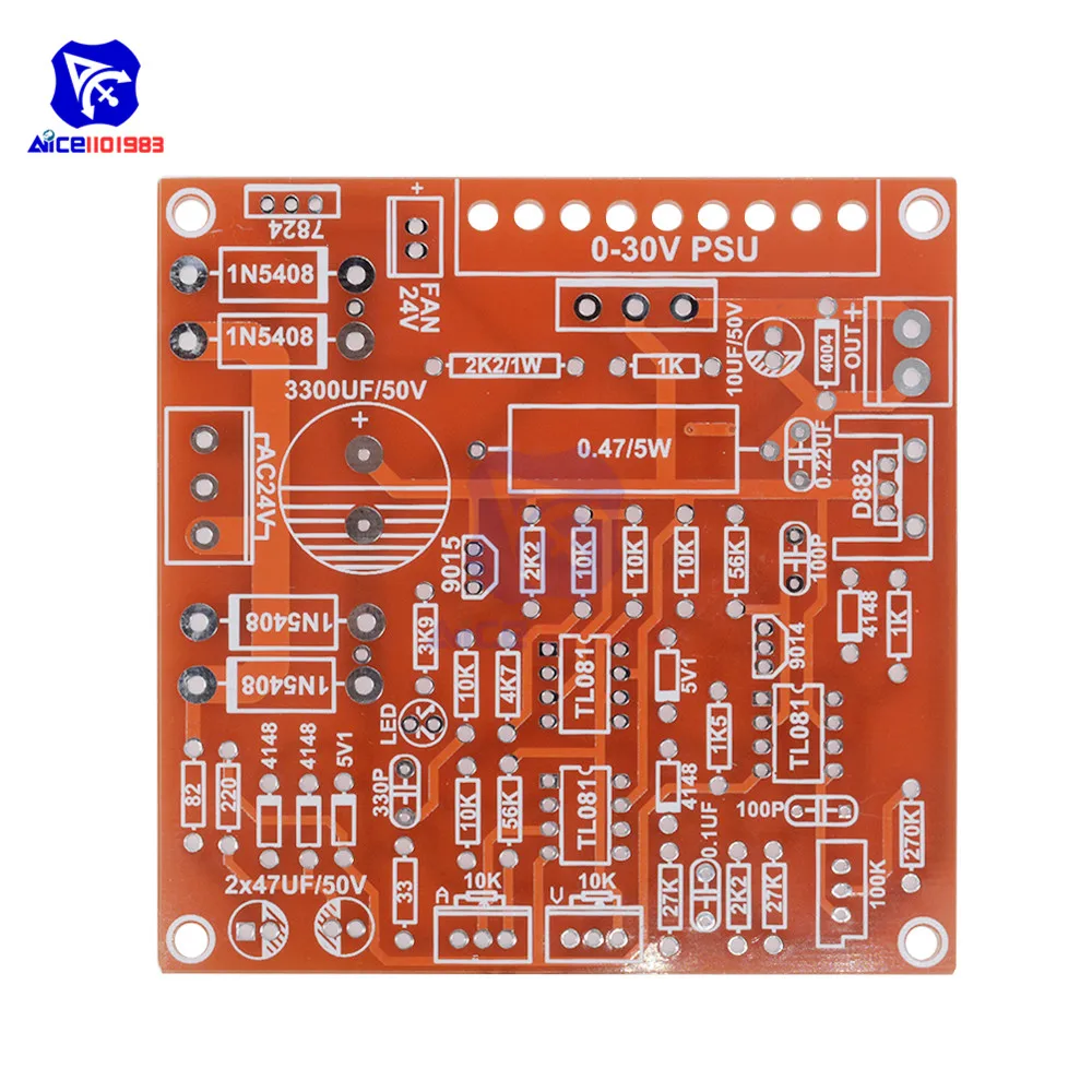 DIY Kit DC 0-30 V 2mA-3A Регулируемый DC Регулируемый источник питания модуль короткого замыкания ограничительная защита для Arduino