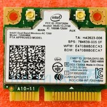 Двухдиапазонная Беспроводная-AC7260 7260HMW 7260AC 7260HMWAC Половина мини PCI-e BT4.0 беспроводная карта для hp EliteBook 820 840 850 860